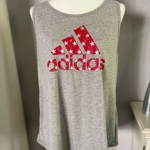 Adidas Women's Americana Flag Graphic Tank Top
